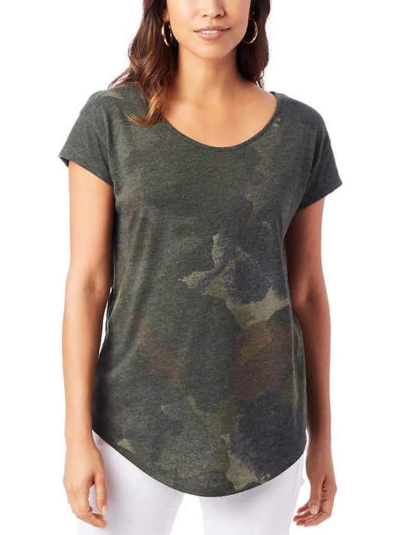 Women's Origin Short-Sleeve Soft T-Shirt Camo Small