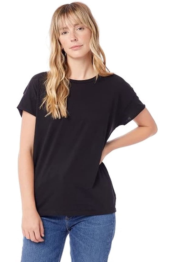 Women's Rocker Tee, Black, Medium