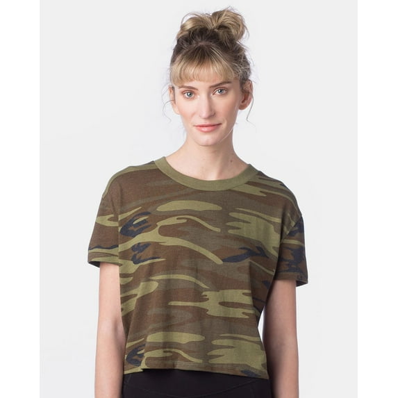 Alternative Women’s Vintage Jersey Headliner Crop Tee Size up to 2XL