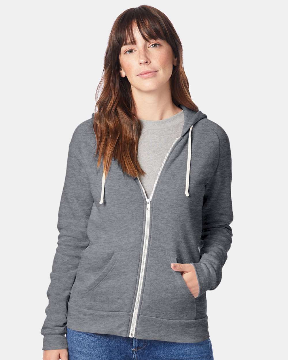 Alternative Womens Adrian Hoodie 09573F2 ECO GREY XL Walmart
