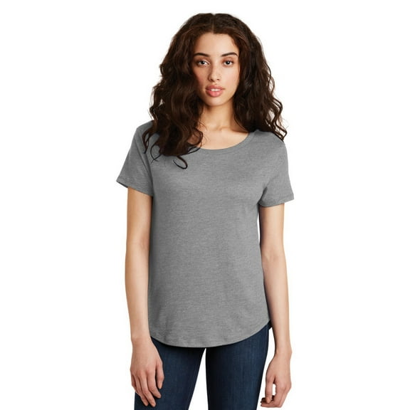 Alternative Womens Backstage Vintage Jersey T-Shirt 5064, L, Smoke Grey