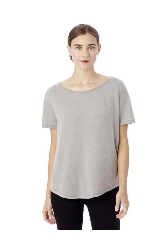 Womens Backstage Vintage Jersey T-Shirt 5064, S, Smoke Grey