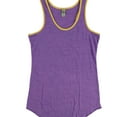 thumbnail image 1 of Alternative Womens Two Tone Racerback Tank Top, Purple, Large, 1 of 2