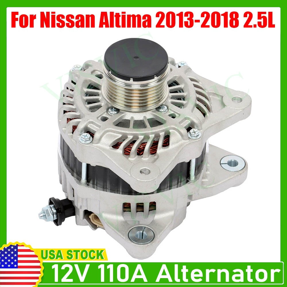 Alternator 12V 110A Fit for Nissan Altima 2.5L L4, 2013-2018 231009HU0A