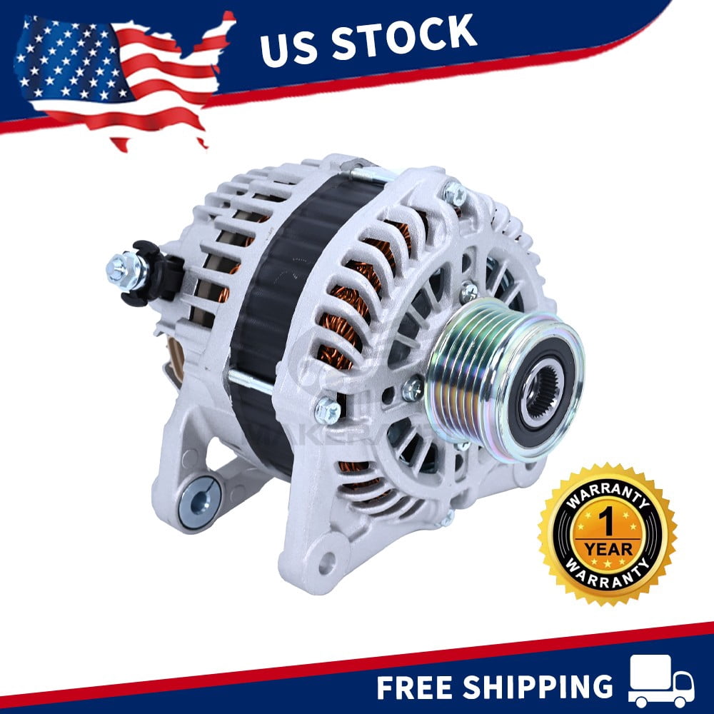 Alternator for Nissan Altima 2013-2018 Sedan L4 2.5L 110 A 12 Volt CW 6-Groove