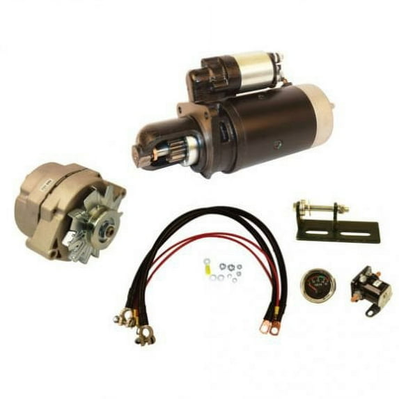 Alternator & Starter Conversion Kit - 24V to 12V fits John Deere 3010 3020 4010 4020 TY16172 SE501474