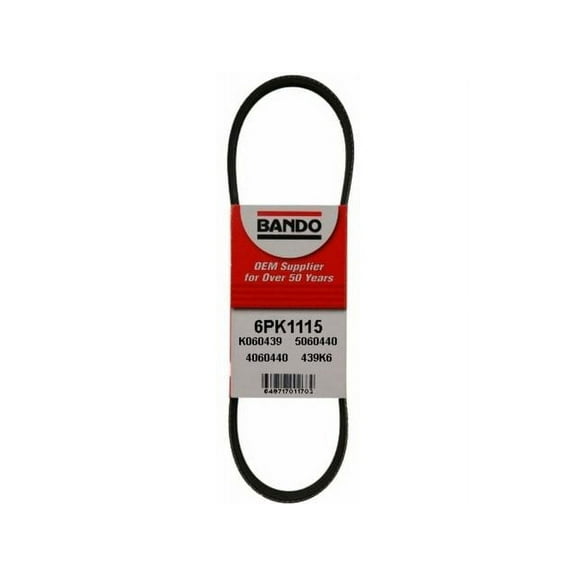 Alternator and Air Conditioning Accessory Drive Belt - Compatible with 2009 - 2017 Volkswagen Tiguan 2010 2011 2012 2013 2014 2015 2016