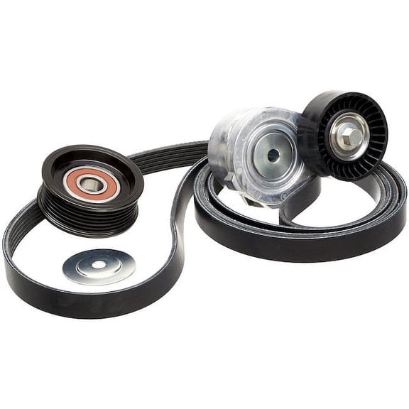 Alternator and Water Pump Serpentine Belt Drive Component Kit - Compatible with 2011 - 2013 Ford F-150 5.0L V8 2012