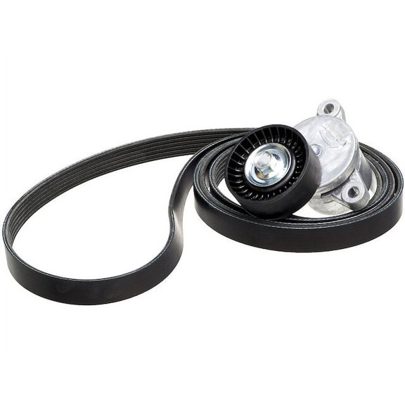 Alternator and Water Pump Serpentine Belt Drive Component Kit - Compatible with 2015 - 2023 Ford Transit-350 2016 2017 2018 2019 2020 2021 2022