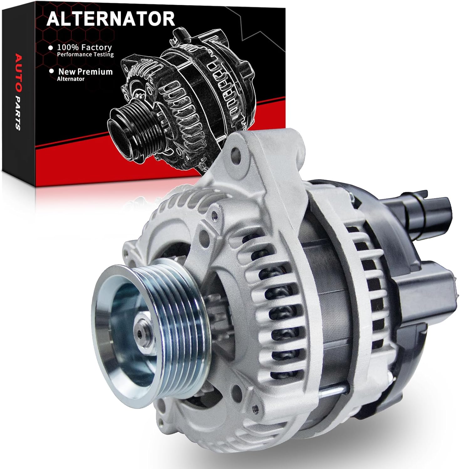 130 Amp Alternator For Honda Odyssey 2002-2004, Pilot, Acura MDX – 12V 6 Groove CW