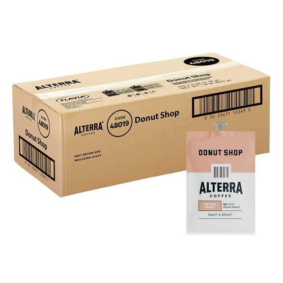 Lavazza, LAV48019, Alterra Donut Shop Coffee, 100 / Carton Flavia Freshpacks