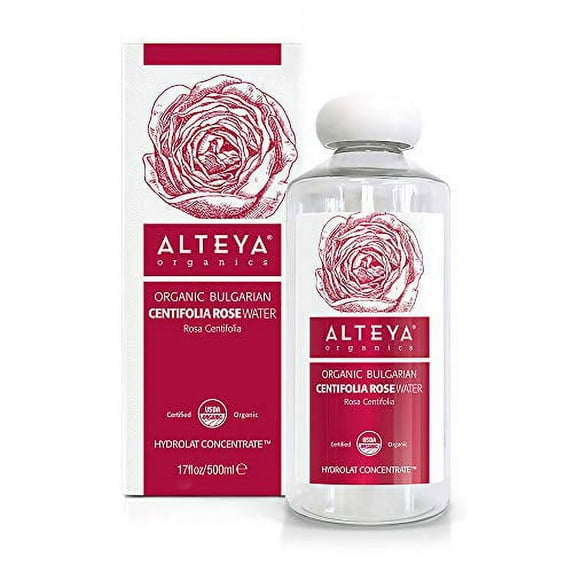 Alteya Organic Centifolia Rose Water 17Fl Oz/500mL - 100% USDA Certified Organic