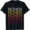 thumbnail image 1 of Althea Retro Wordmark Pattern - Vintage Style T-shirt, 1 of 3