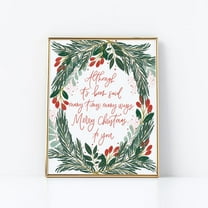 Although It'S Been Said Holiday Wall Art Christmas Wall Art Print Whimsical Christmas Wall Decor Wall Decoration- Wall Art Print, 8x12 UNFRAMED