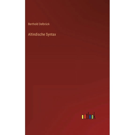 Altindische Syntax (Hardcover)