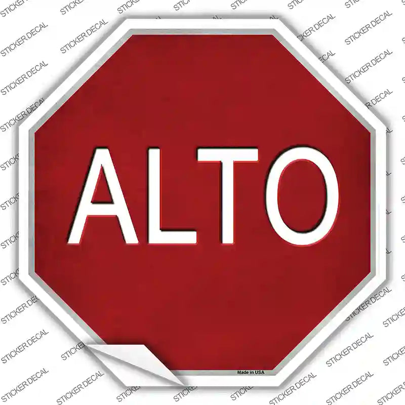 Alto Novelty Octagon Sticker Decal Medium - Walmart.com