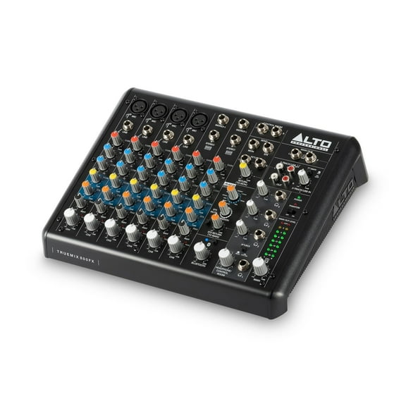 Alto TrueMix 800 FX 8-Channel Compact Mixer with USB, Bluetooth, and Alesis Multi-FX