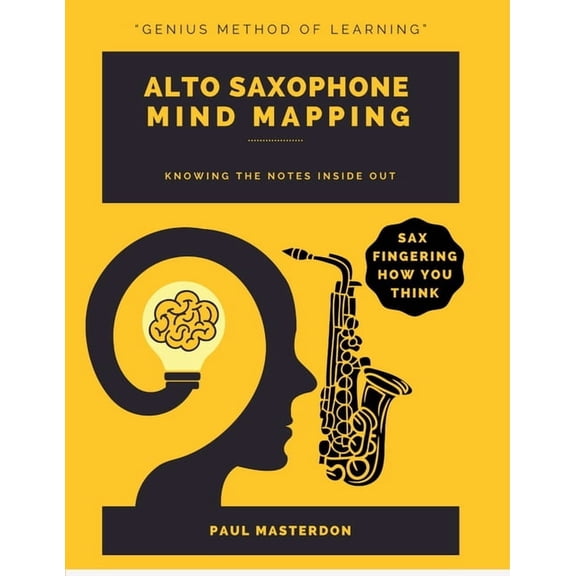 Alto Sax Mnemonics Alto Sax Mind Mapping: A Mnemonically Color-Coded Saxophone Fingering Chart Book: With Unique Player's Eye View, Book 2, (Paperback)