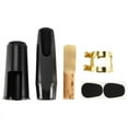 thumbnail image 1 of Alto Sax Saxophone Mouthpiece Plastic with Cap Metal Buckle Mouthpiece Patches Pads Cushions, 1 of 8