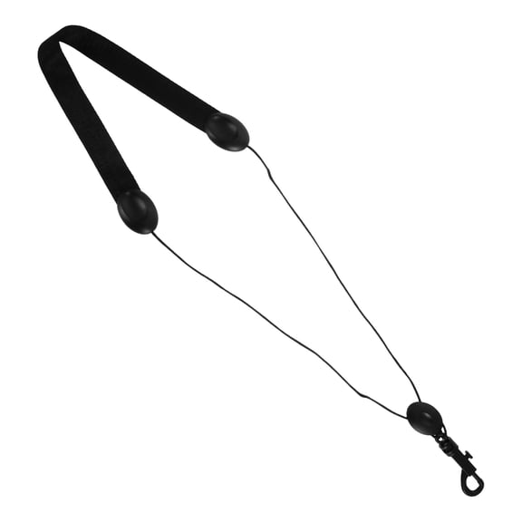 CIMAXIC Black Adjustable Alto Saxophone and Clarinet Neck Strap