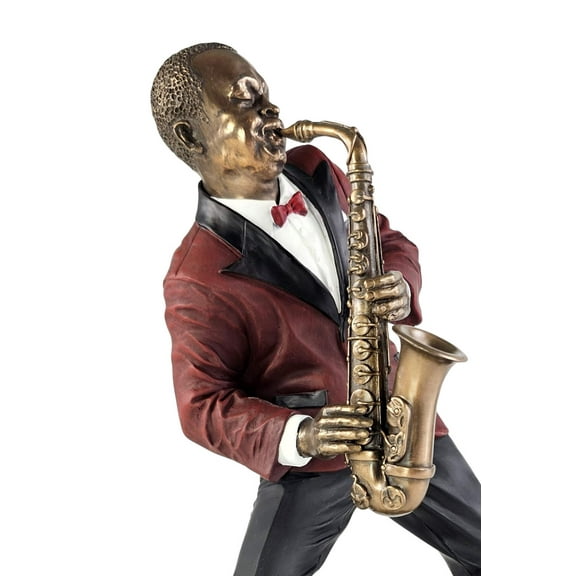 Alto Saxophone Player Statue Sculpture - Jazz Band Collection