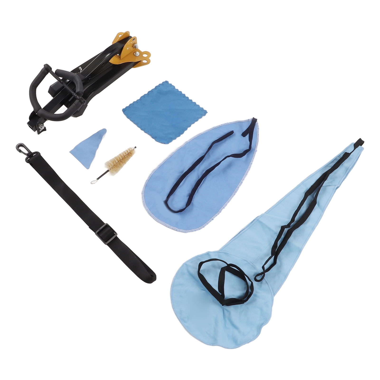 Alto Saxophone Stand Set Sax Cleaning Kit With Metal Holder Rack