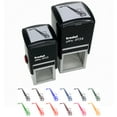 thumbnail image 1 of Alto Saxophone Woodwind Musical Instrument Self-Inking Rubber Stamp Ink Stamper - Black Ink - Large 1-1/2 Inch, 1 of 7