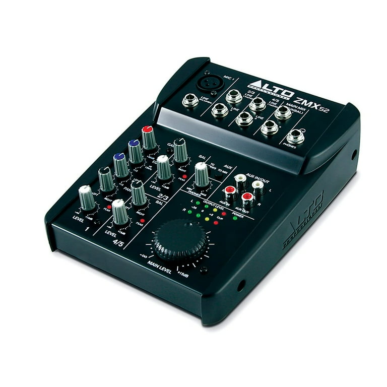 Alto ZMX 52 Compact 5-Channel Compact Mixer, ZMX52X110 - Walmart.com