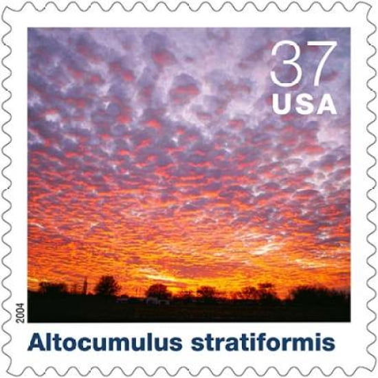Altocumulus Stratiformis Canvas Art - US POSTAL SERVICE (24 x 24)