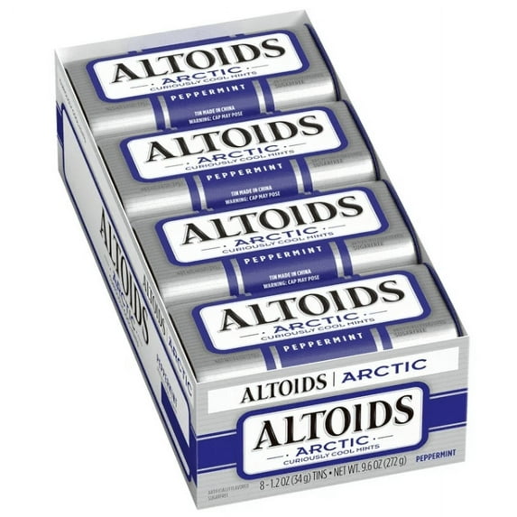 Altoids Arctic Peppermint Breath Mints, 1.2 oz Tin (pack of 8)