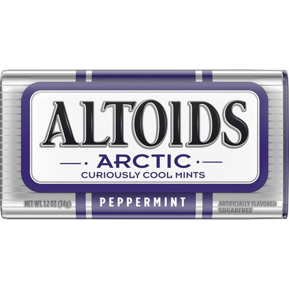 Altoids Arctic Peppermint Sugar Free Breath Mints - 1.2oz Tin