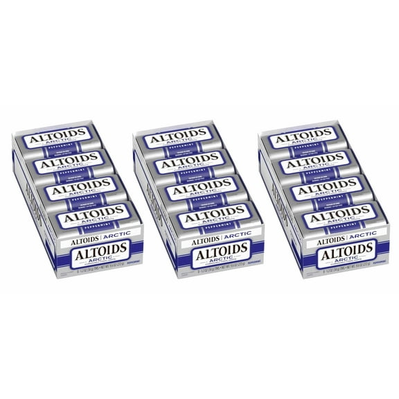 Altoids Arctic Peppermint Sugarfree Breath Mints - Keep Your Breath Fresh and Minty- 1.2oz Tin/24ct  (3 pack of 8 Tins)