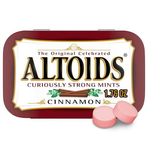 Wrigley Cinnamon Mints Single Pack, 1.76 Ounce - Pack of 2