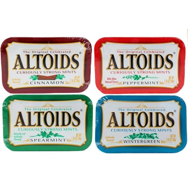 Altoids Classic Peppermint, Wintergreen, Spearmint, Cinnamon Mints 1.76