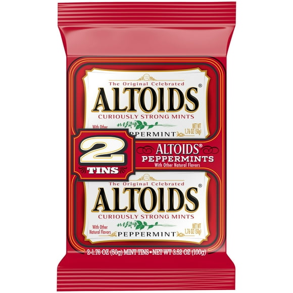 Altoids Peppermint Breath Mint Tins - 3.52 oz (Pack of 2)
