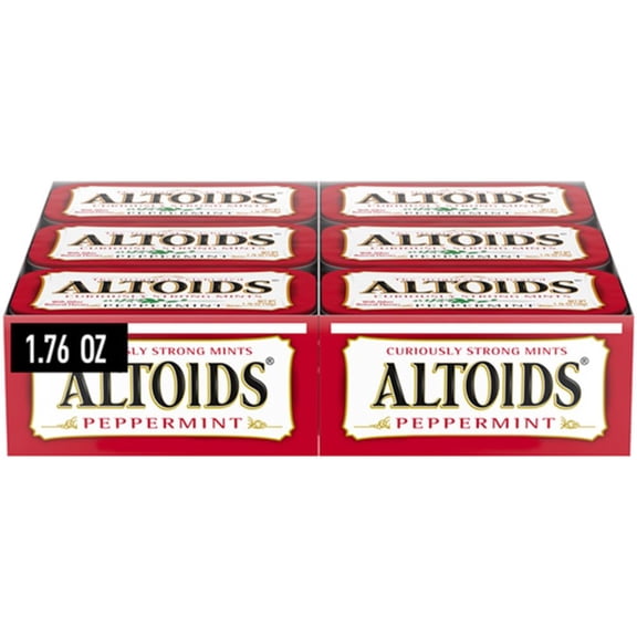 Altoids Classic Peppermint Breath Mints - 1.76 oz Tin (12 Pack)