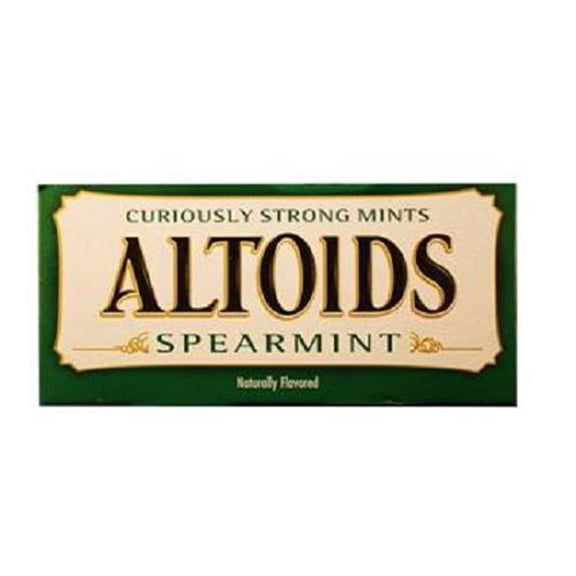 Altoids Curiously Strong Spearmint Mints, 12 Tins Mega Pack, 1.76 oz Each, Bold Mint Flavor
