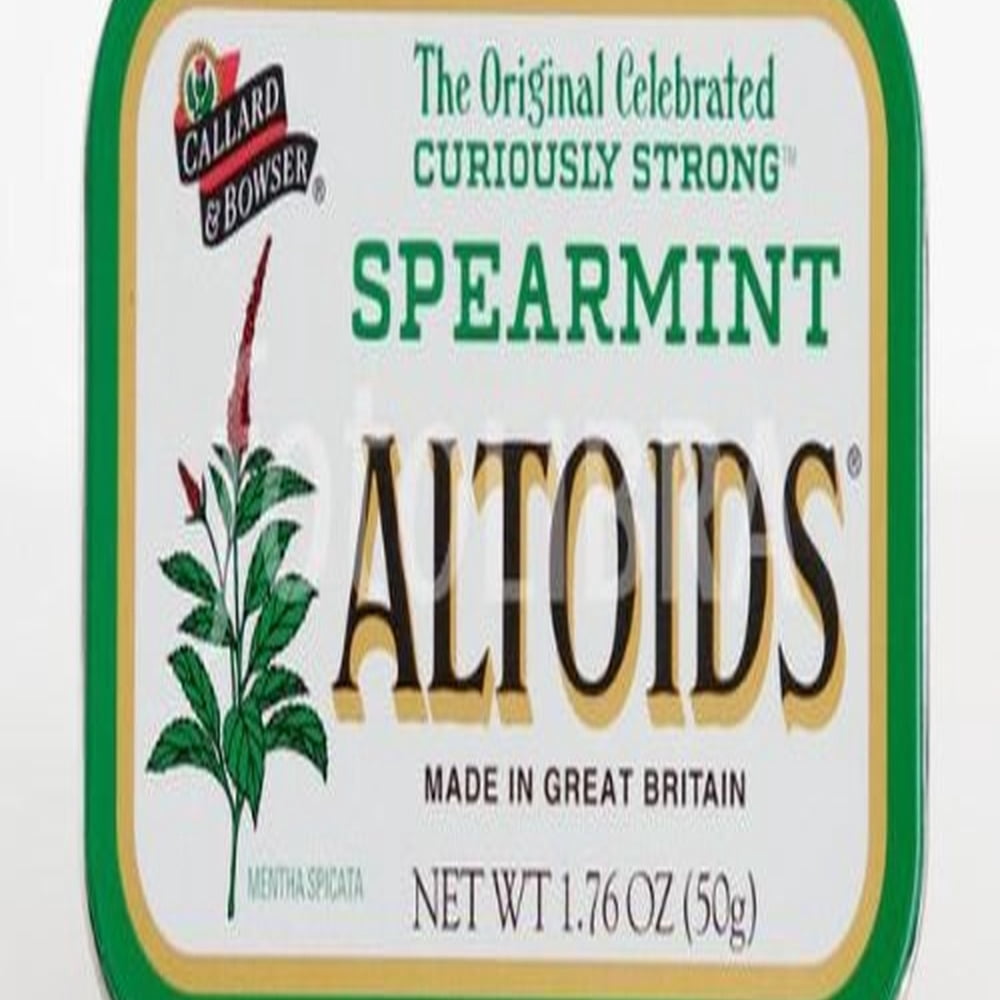 Altoids Spearmint Sugar Free Breath Mints Single Pack - 1.76 Oz (Pack ...