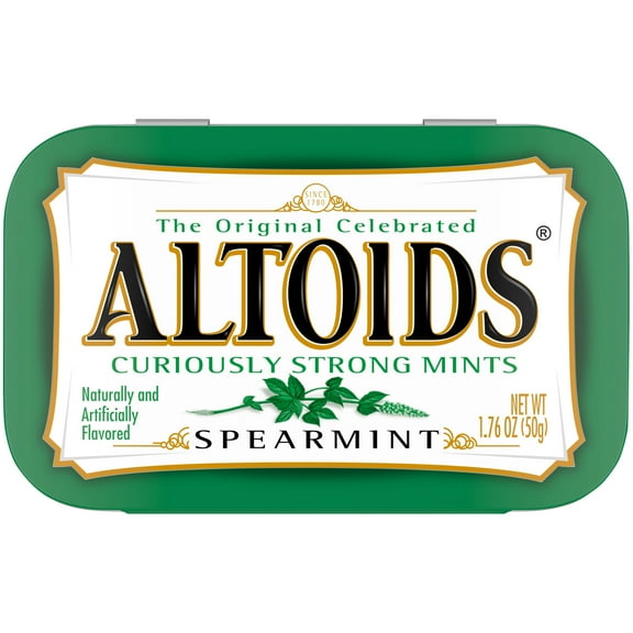 Altoids Spearmint Sugar Free Breath Mints, Single Pack - 1.76 oz