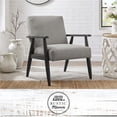 thumbnail image 1 of Alton Linen Armchair, Grey/Black, 1 of 9