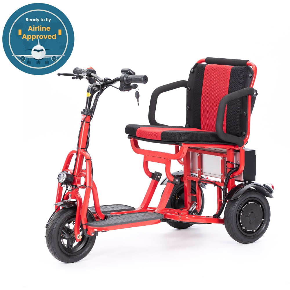 Alton Cougar Mobility Scooters, Red Folding Scooters for Seniors