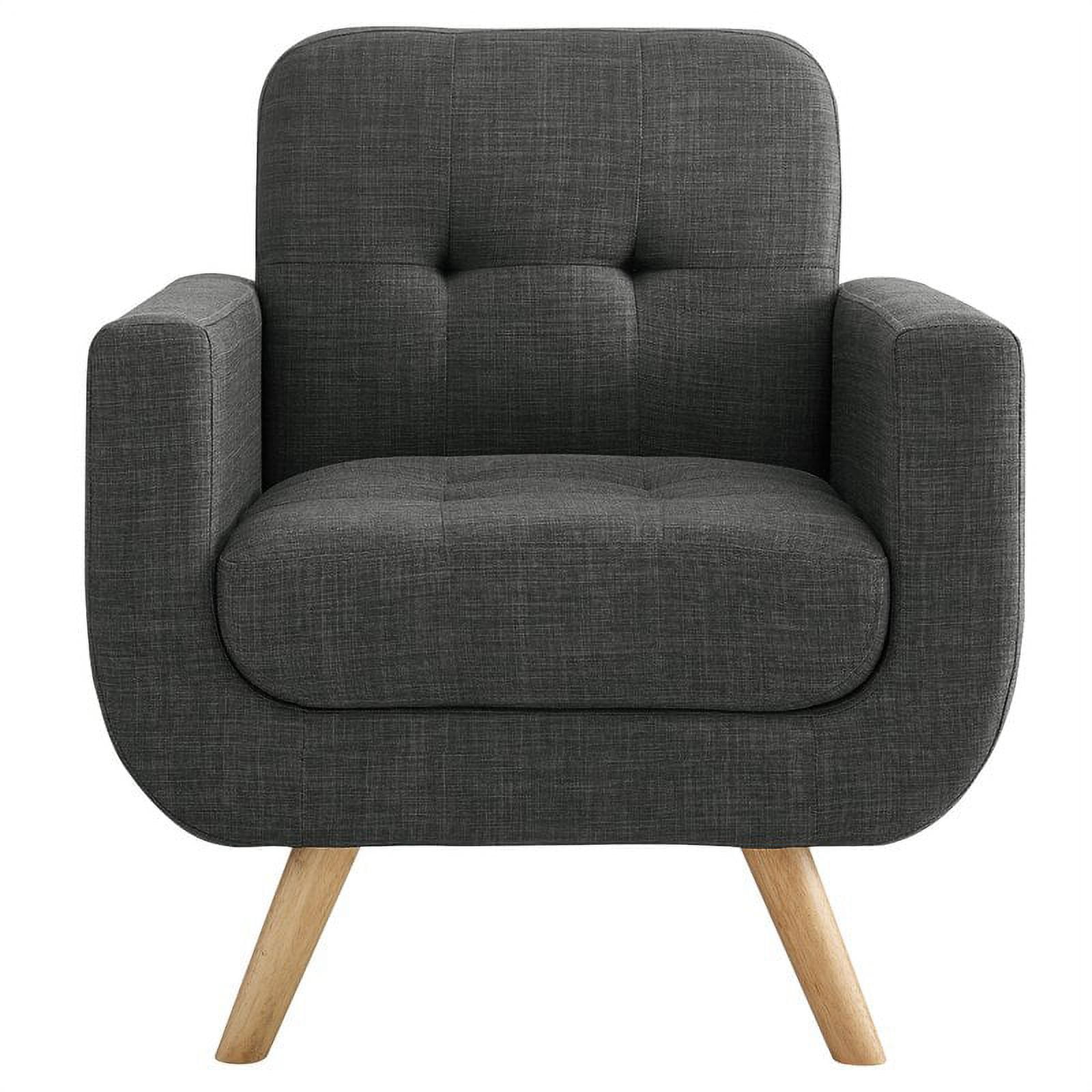 Alton Furniture Clementina Arm Chair, Charcoal