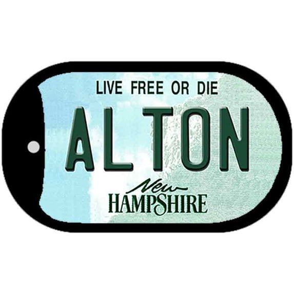 Alton New Hampshire Novelty Metal Dog Tag Necklace DT-12137 2" x 1" Dog Tag (DT)