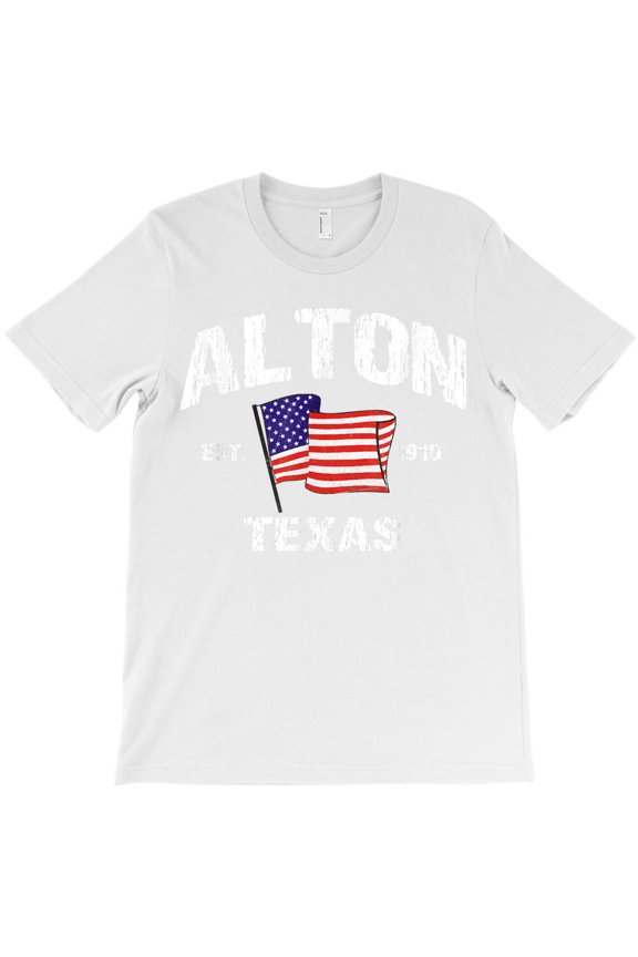 Alton Texas TX USA Stars & Stripes Vintage Style, Hometown G20286 Unisex T-Shirt, Up to Size 5XL