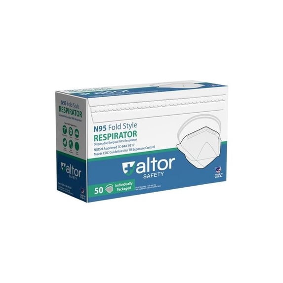 Altor Safety N95 NIOSH Surgical Fold Respirator