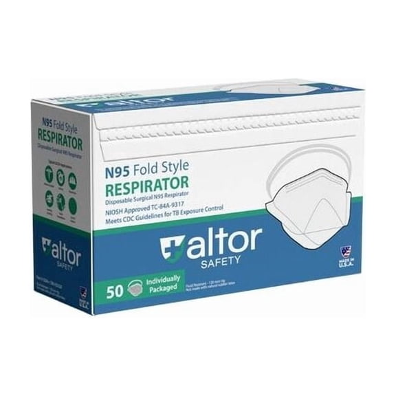 Altor Safety N95 NIOSH Surgical Fold Respirator