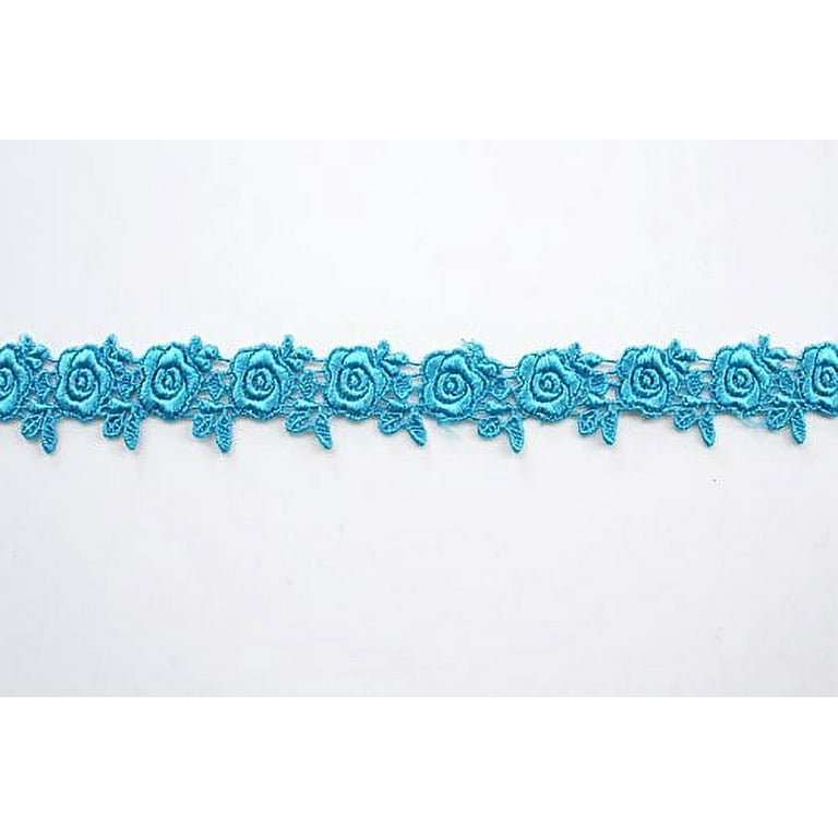 Turquoise lace trim clearance