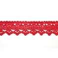 thumbnail image 1 of Altotux 1.75" Embroidered Floral Scalloped Venice Lace Trim Guipure Trimming Sewing Supplies By Yard (Red), 1 of 2