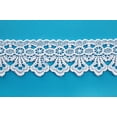 thumbnail image 1 of Altotux 1.75" Embroidered Floral Scalloped Venice Lace Trim Guipure Trimming Sewing Supplies By Yard (White), 1 of 2