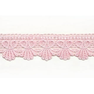 Stephanoise hot pink lace ribbon - 1/2 wide - 3589720787592